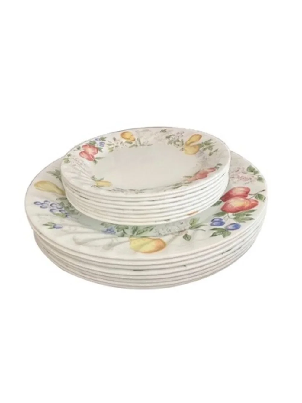 Corelle by Corning 16pcs Chutney 8 Dinner & 8 Salad Plates Discontinued Vintage